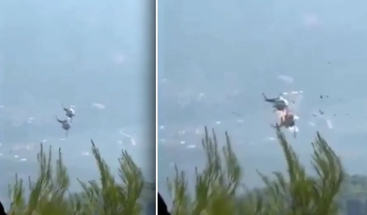 Yunanistan'da orman yangınlarına müdahalede facia: İki helikopter havada çarpıştı