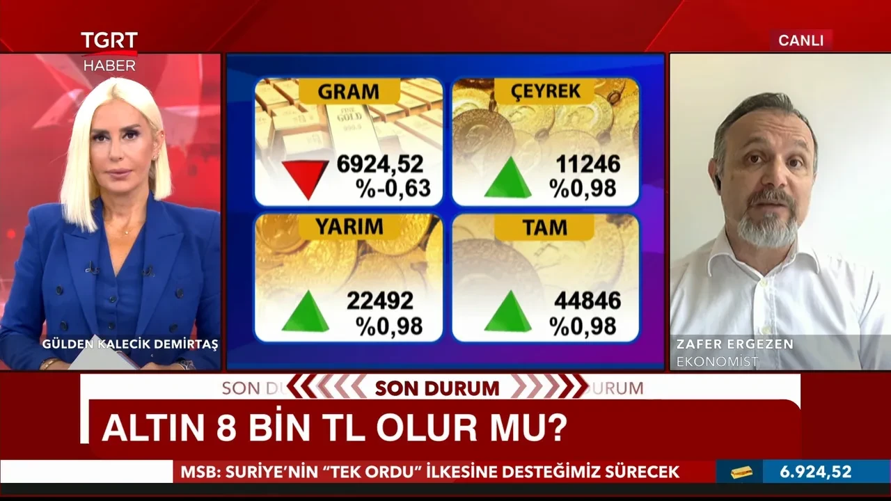Gram altın 7000 liraya dayandı! Zafer Ergezen 2026 yılı sonu için rakamı açıkladı