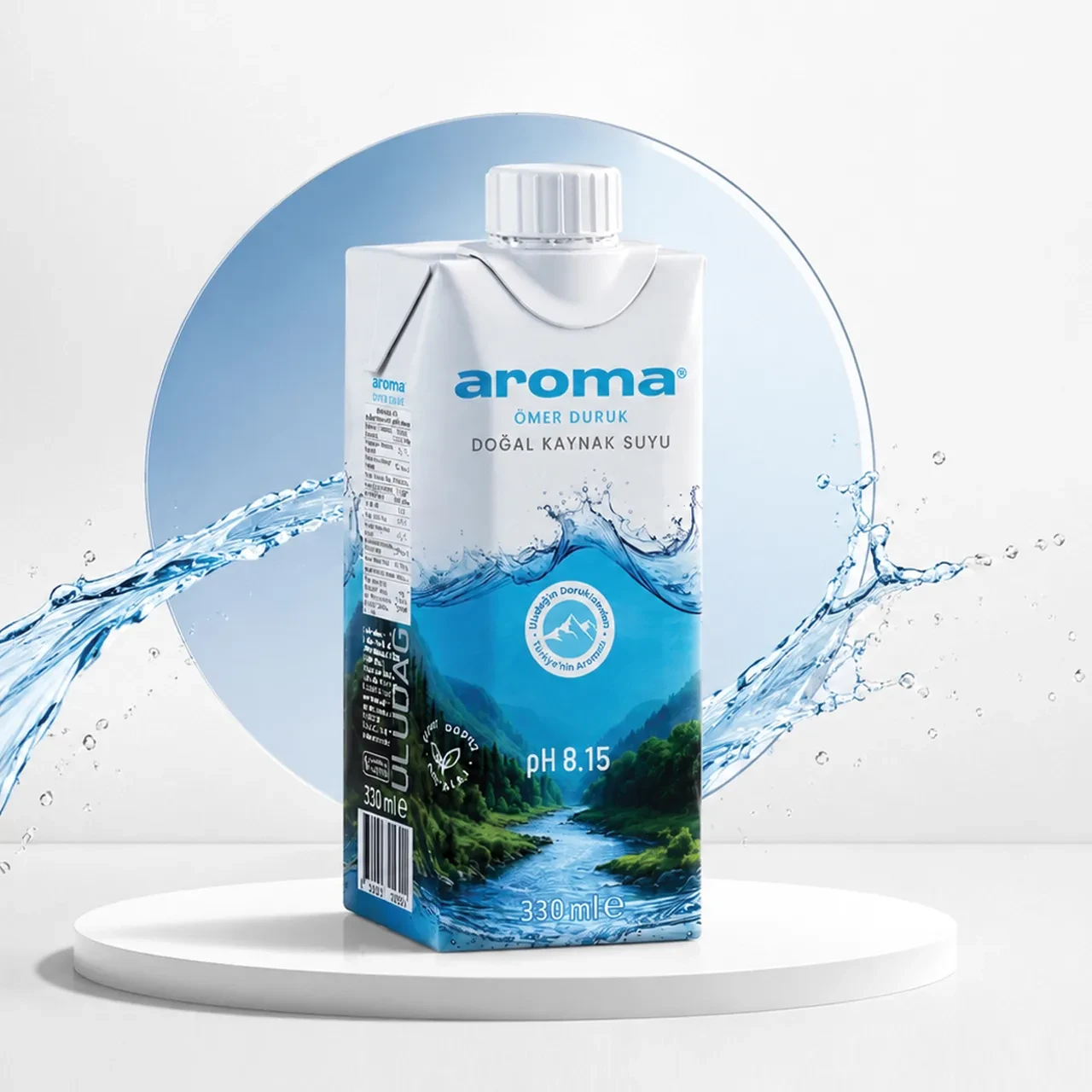 Aroma su, yüksek pH değerini FSC sertifikalı karton ambalajla buluşturdu