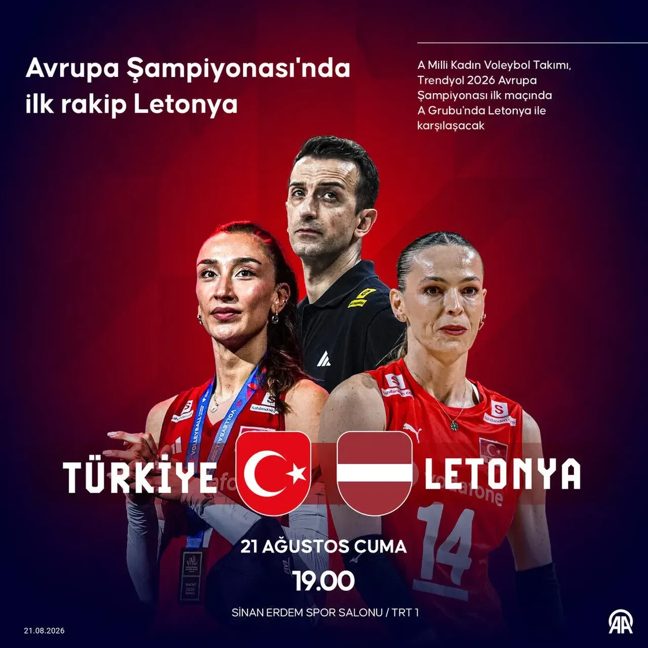 Avrupa Şampiyonası başlıyor! Türkiye EuroVolley maçları takvimi 2026
