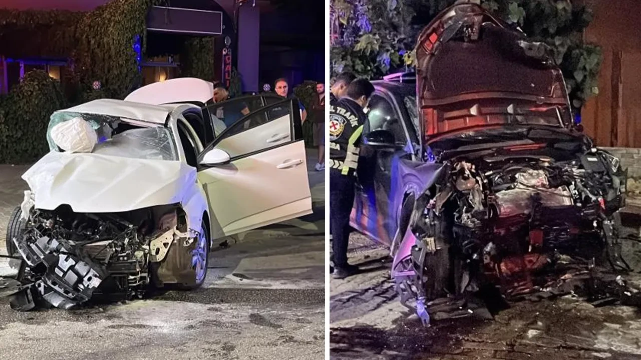 Bursa'da cip otomobile çarptı: 2 güvenlik görevlisi hayatını kaybetti