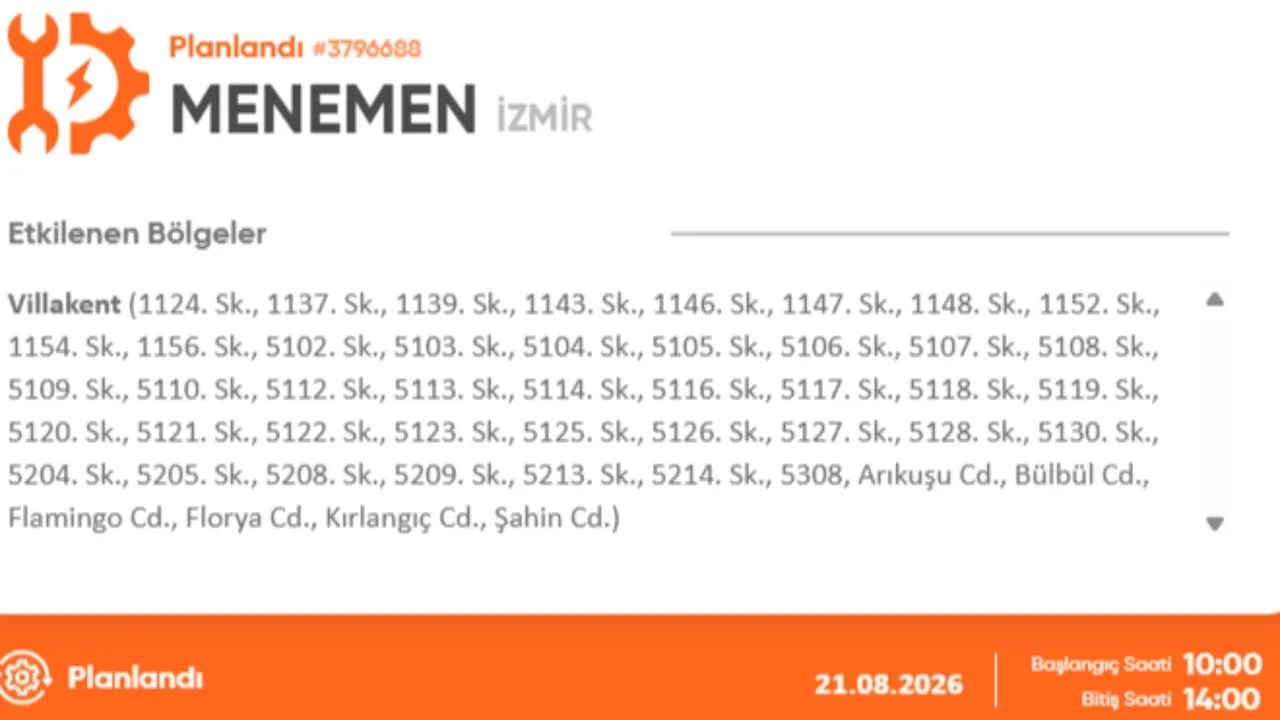 İzmir'de elektrik kesintisi 21 Ağustos! İzmir GDZ elektrik kesintisi ne zaman bitecek?