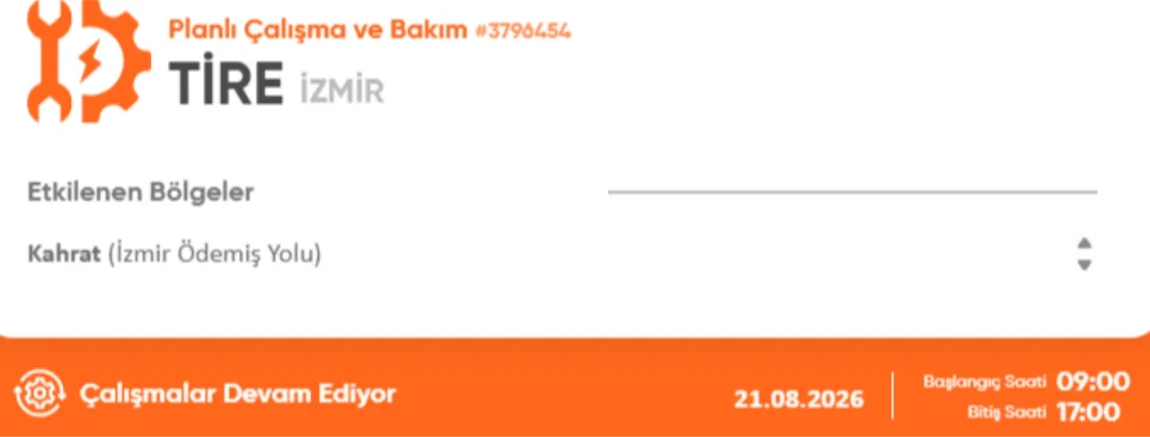 İzmir'de elektrik kesintisi 21 Ağustos! İzmir GDZ elektrik kesintisi ne zaman bitecek?