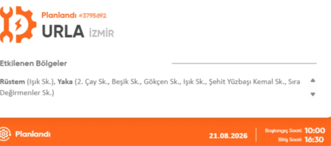 İzmir'de elektrik kesintisi 21 Ağustos! İzmir GDZ elektrik kesintisi ne zaman bitecek?