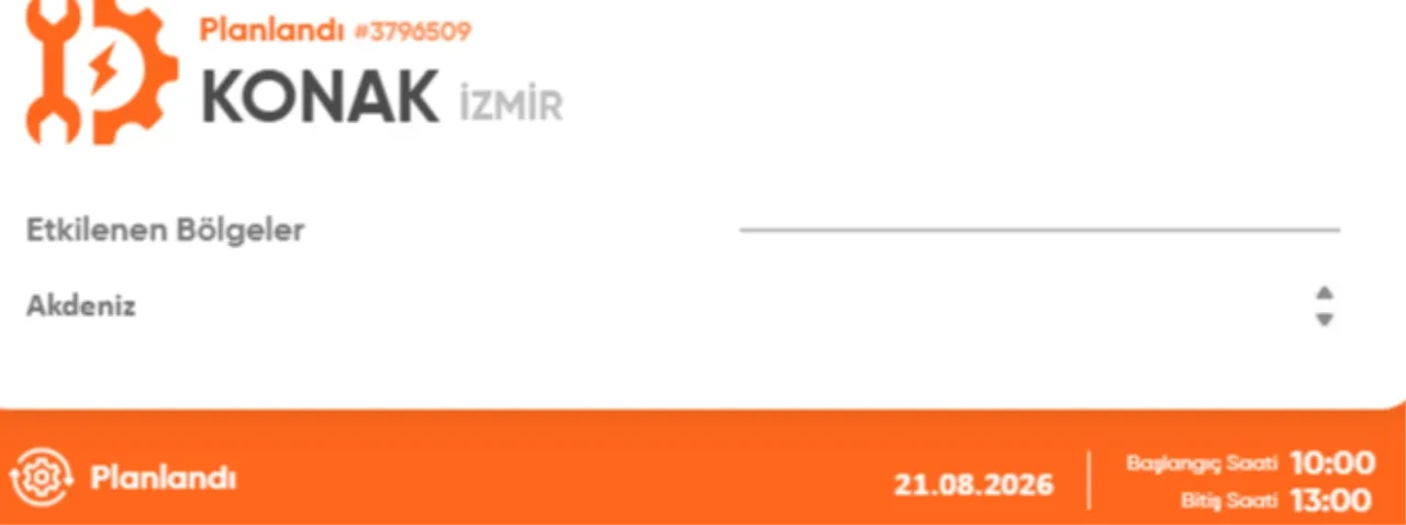 İzmir'de elektrik kesintisi 21 Ağustos! İzmir GDZ elektrik kesintisi ne zaman bitecek?