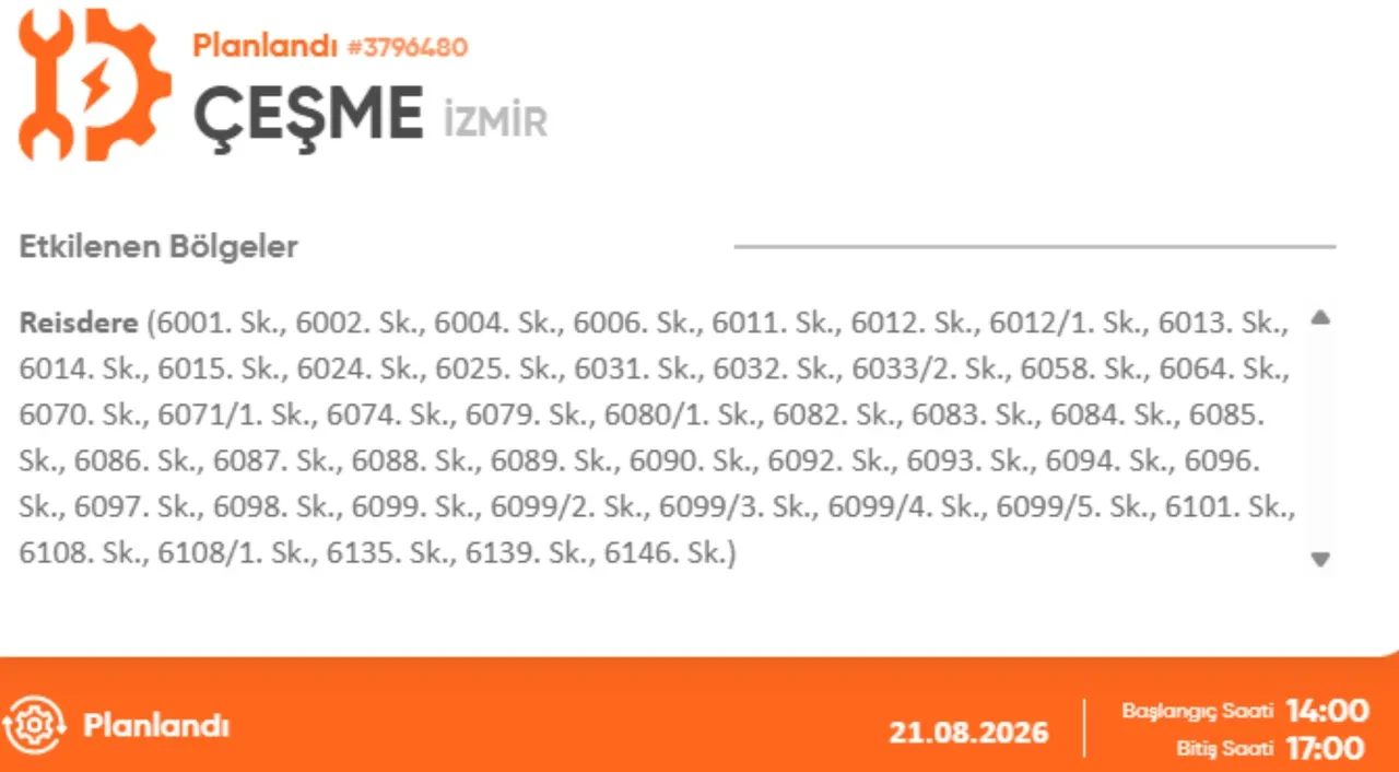 İzmir'de elektrik kesintisi 21 Ağustos! İzmir GDZ elektrik kesintisi ne zaman bitecek?