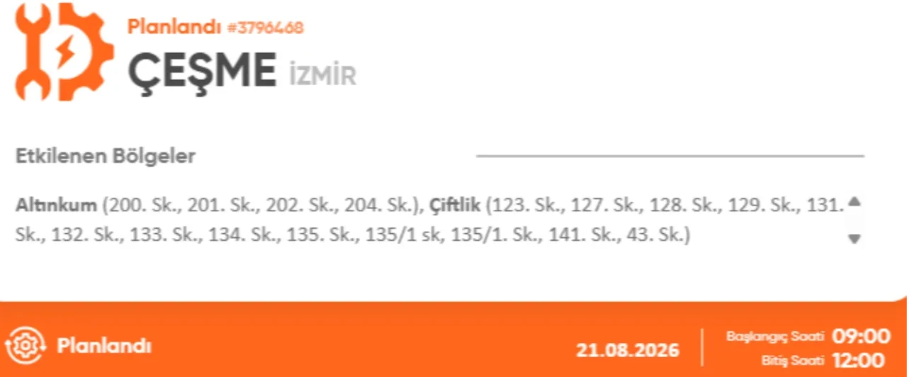 İzmir'de elektrik kesintisi 21 Ağustos! İzmir GDZ elektrik kesintisi ne zaman bitecek?