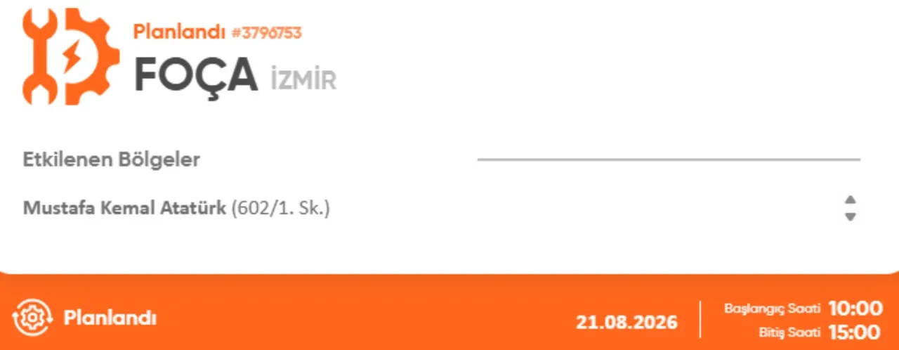 İzmir'de elektrik kesintisi 21 Ağustos! İzmir GDZ elektrik kesintisi ne zaman bitecek?