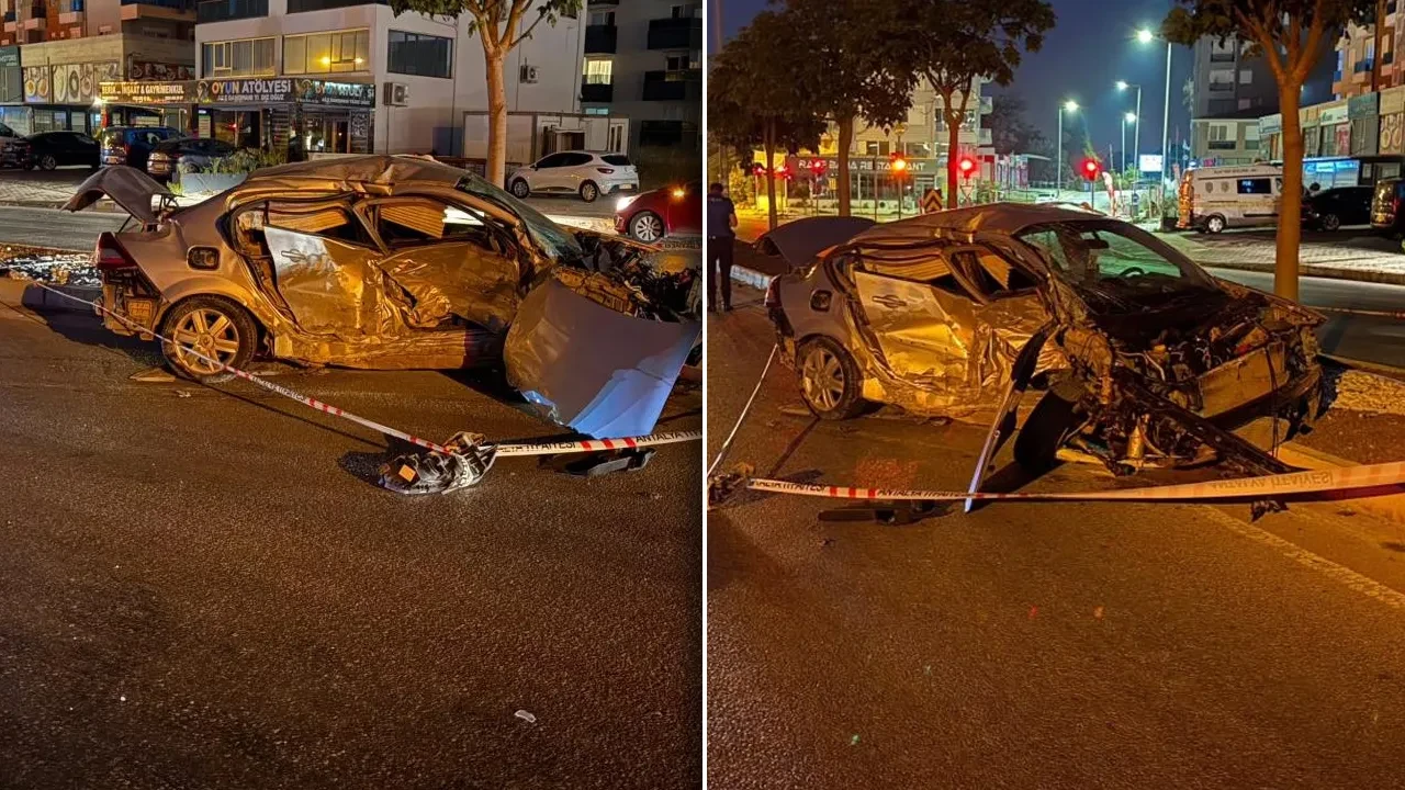 Antalya'da iki otomobil çarpıştı! 2 ölü, 3 yaralı