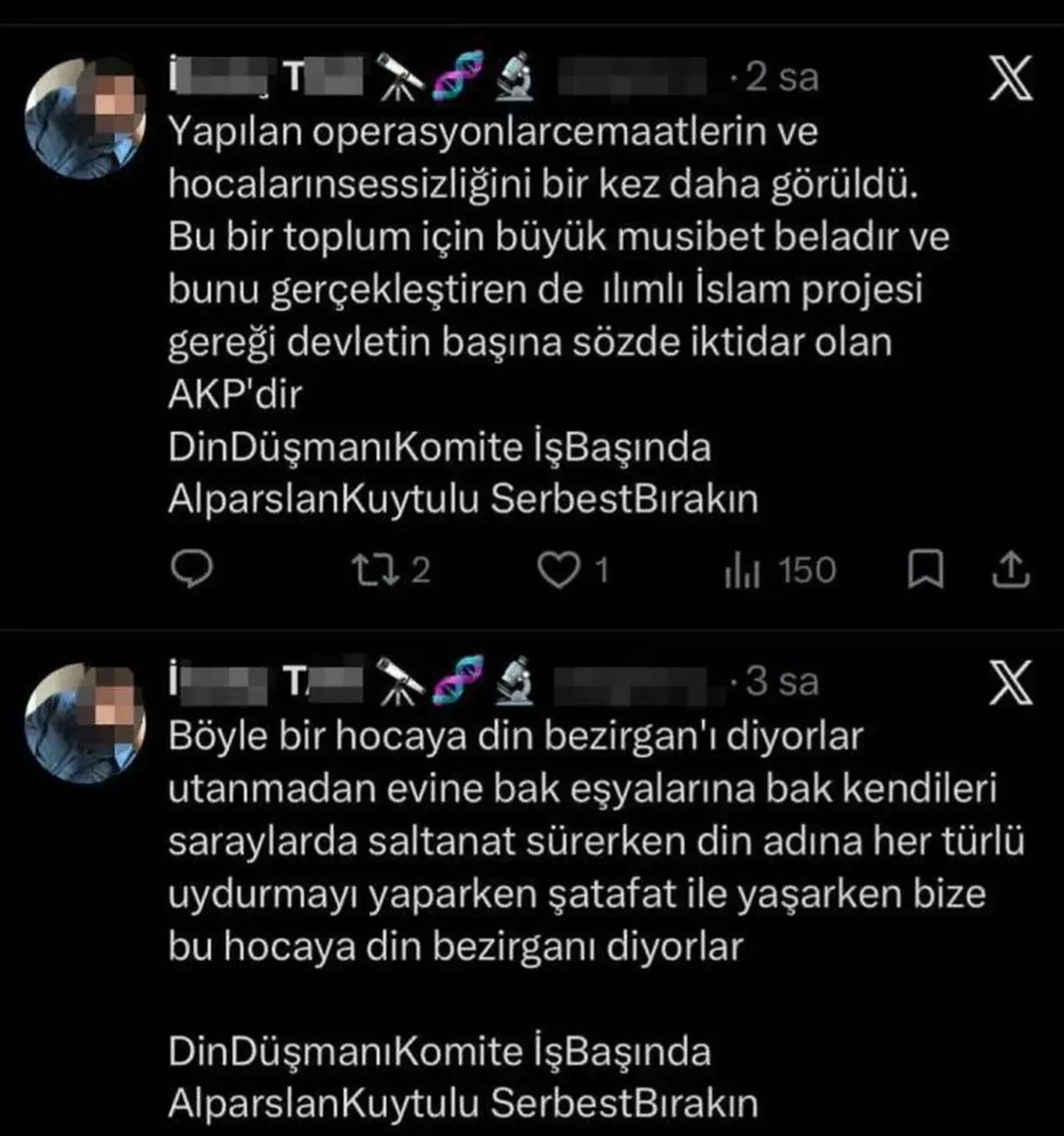 Kuytul suç örgütü operasyonuyla ilgili provokatif paylaşıma soruşturma