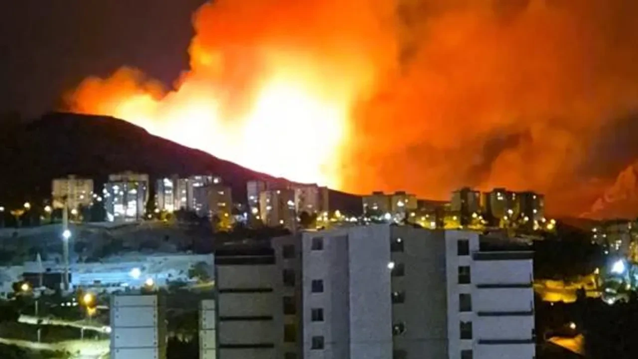 Ankara Mamak'ta ağaçlık alanda yangın çıktı! Olayla ilgili 1 kişi gözaltına alındı