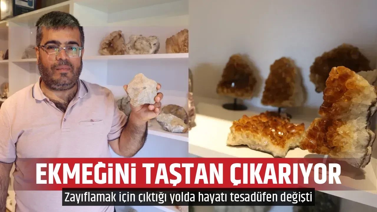 EKMEĞİNİ TAŞTAN ÇIKARIYOR