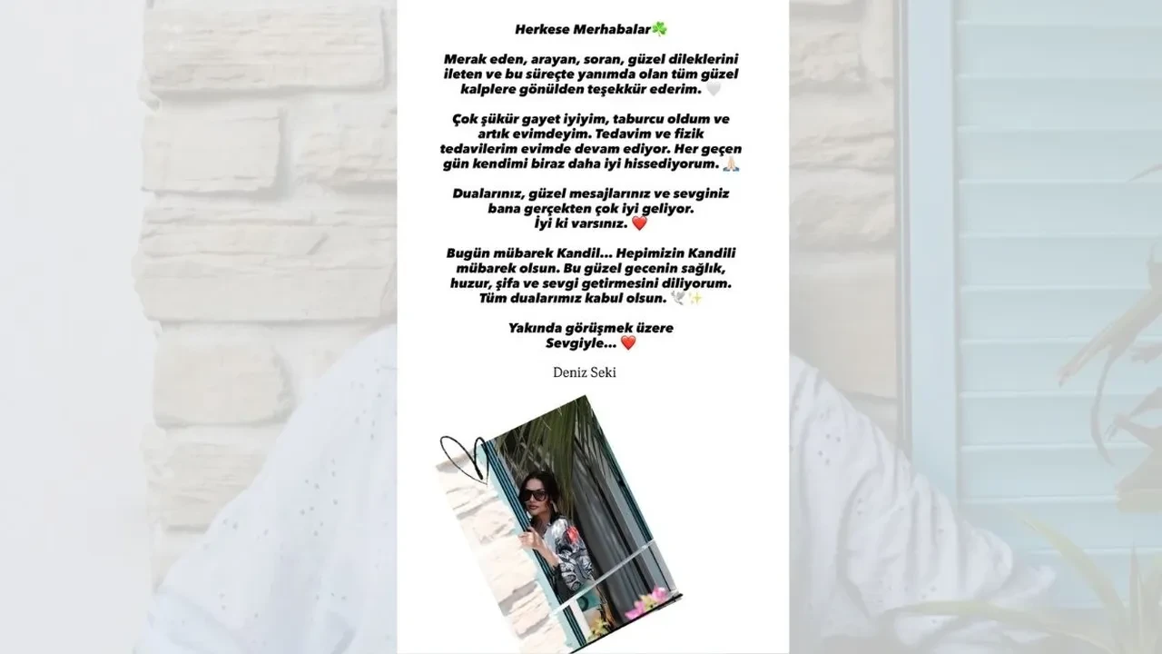 Evinde kaza geçiren Deniz Seki’den yeni açıklama! Leğen kemiğini kırmıştı