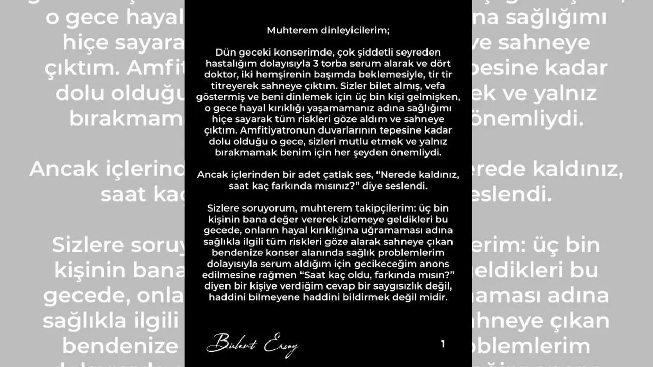Bülent Ersoy bu kez sosyal medyada sert tepki gösterdi! Sahneye geç çıktı, seyirciyle kavga etti