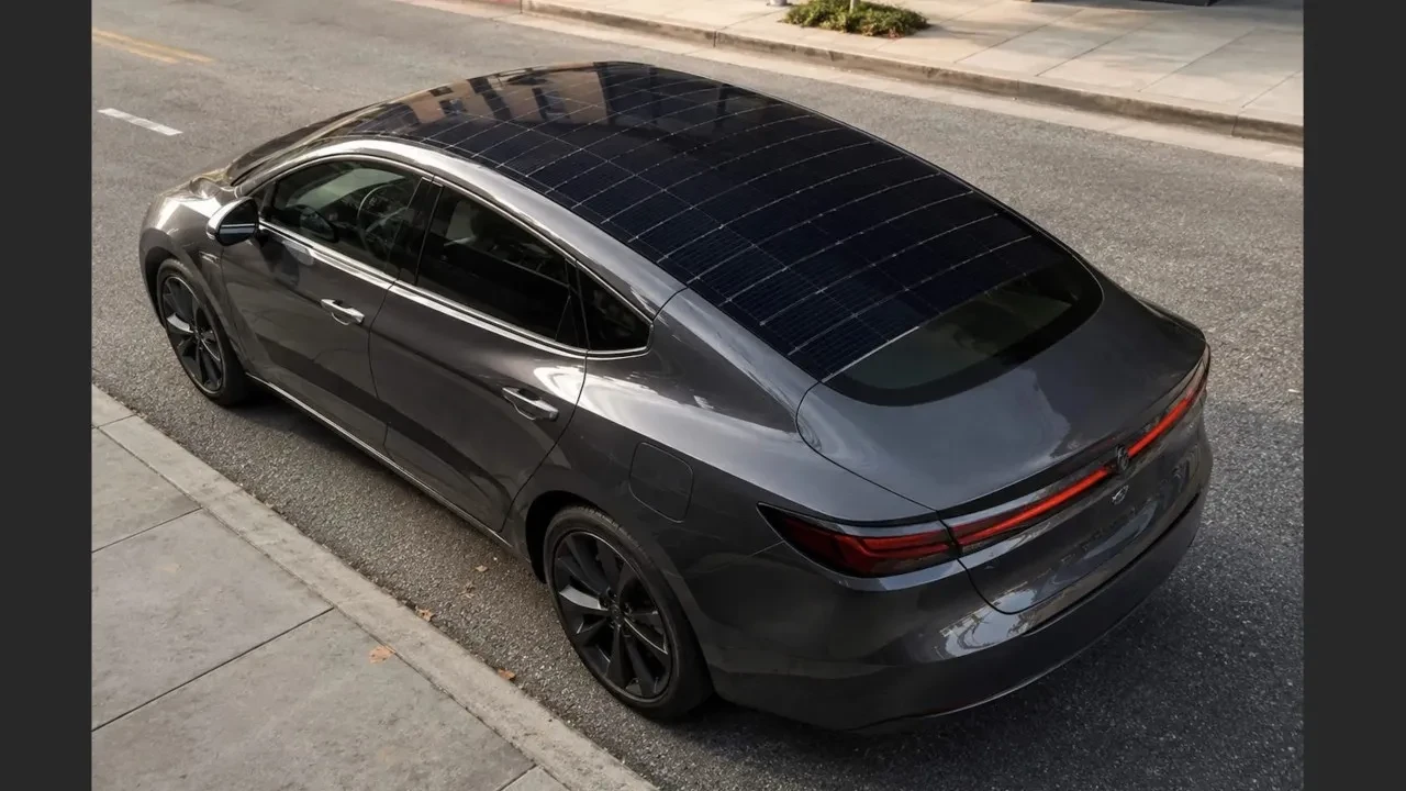 Elektrikli otomobillerde yeni çağ: Araba tavanından elektrik üreten cam satışa çıktı