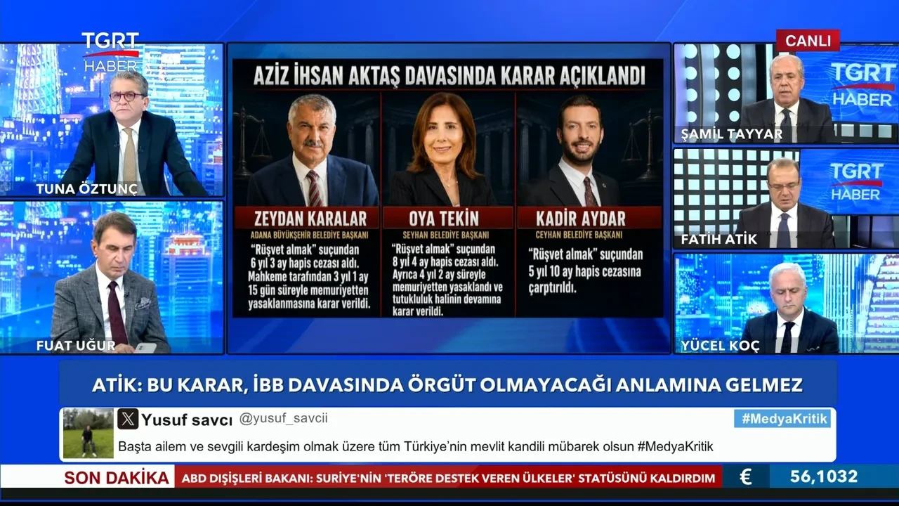 Fatih Atik'ten Aziz İhsan Aktaş davası değerlendirmesi: Rüşvetten ceza alanların siyasi hayatı bitti