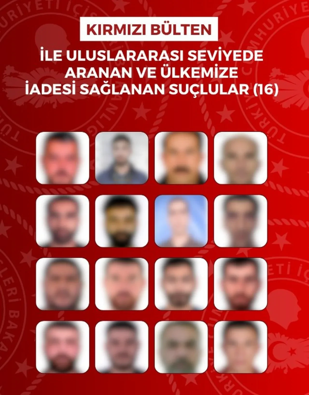 İçişleri Bakanlığı duyurdu! 16'sı kırmızı bültenli 60 suçlu Türkiye'ye getirildi