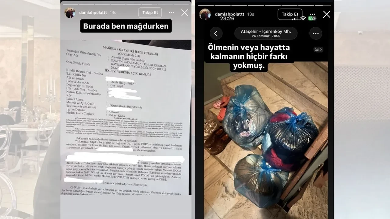 Can Polat’ın kızı Damla Polat annesi hakkında şoke eden paylaşımlar yaptı! "Kıyafetlerim çöp poşetine konuldu"