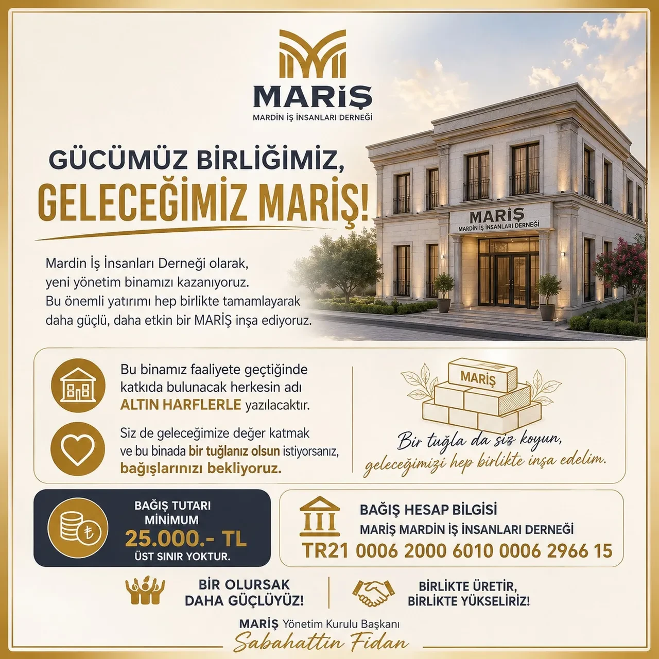MARİŞ’ten İstanbul’a Mardin imzası! Yeni merkez binası şehrin mimarisini taşıyacak!