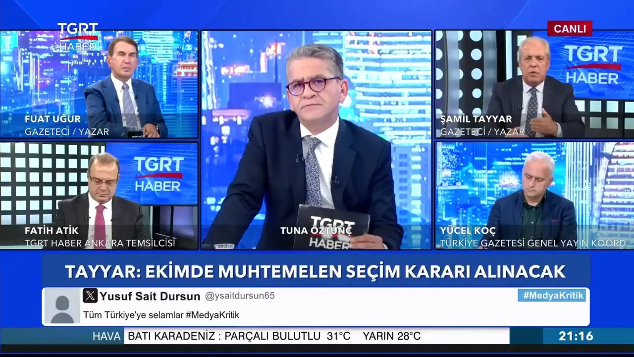 Şamil Tayyar seçim kararının alınacağı tarihi açıkladı! Mansur Yavaş'ın cumhurbaşkanı adaylığı ihtimaliyle ilgili de bir yorumu var
