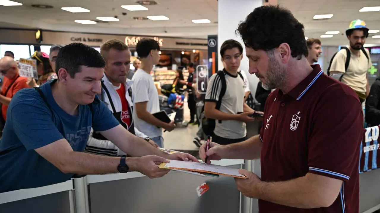 Trabzonspor, Ferencvaros maçı için Macaristan'a geldi
