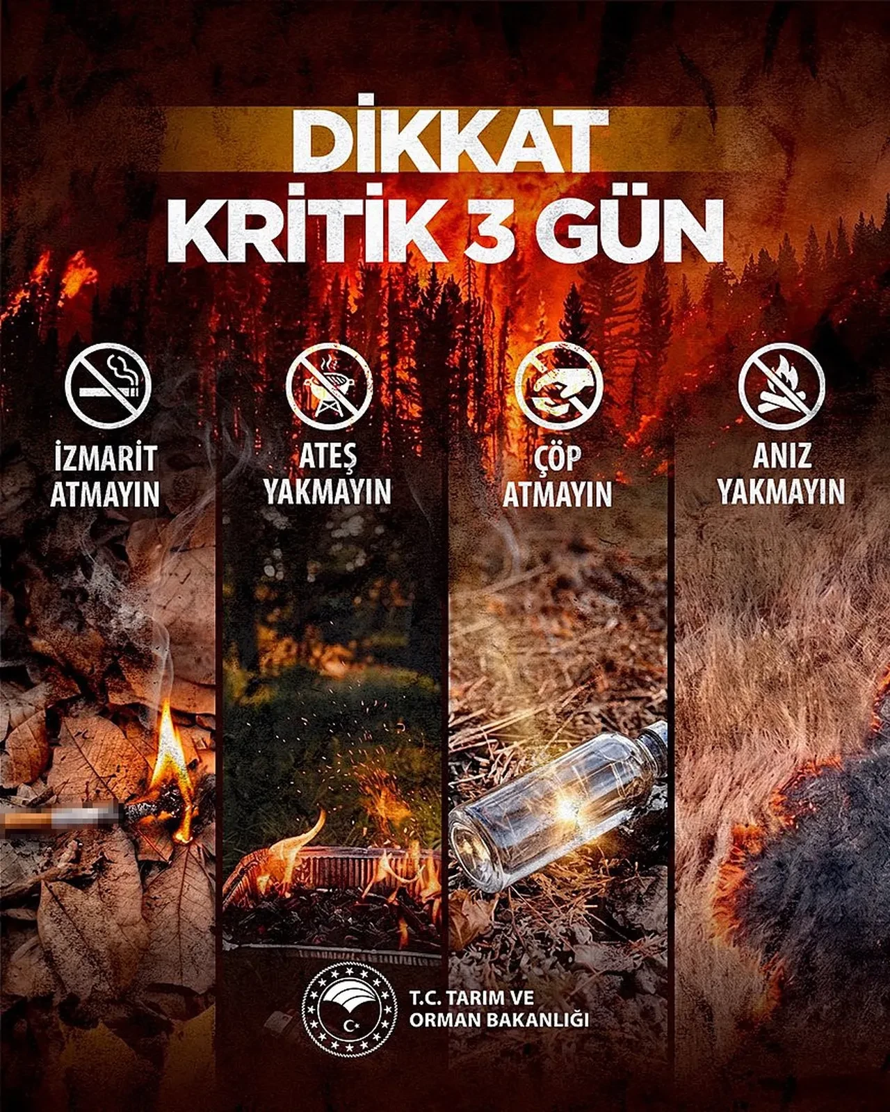 Bakan Yumaklı'dan 3 gün için kritik uyarı: Kuvvetli rüzgara dikkat! Ateş yakmayın