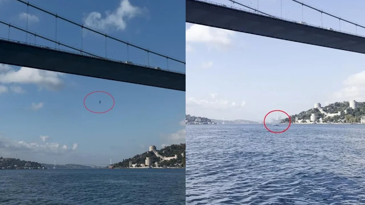 FSM Köprüsü’nden denize atladı! Dehşete düşüren anlar kamerada