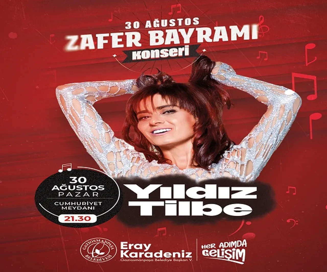 30 Ağustos konserleri İstanbul! Yıldız Tilbe, Demet Akalın, Ceza, PAU ücretsiz konserler nerede?