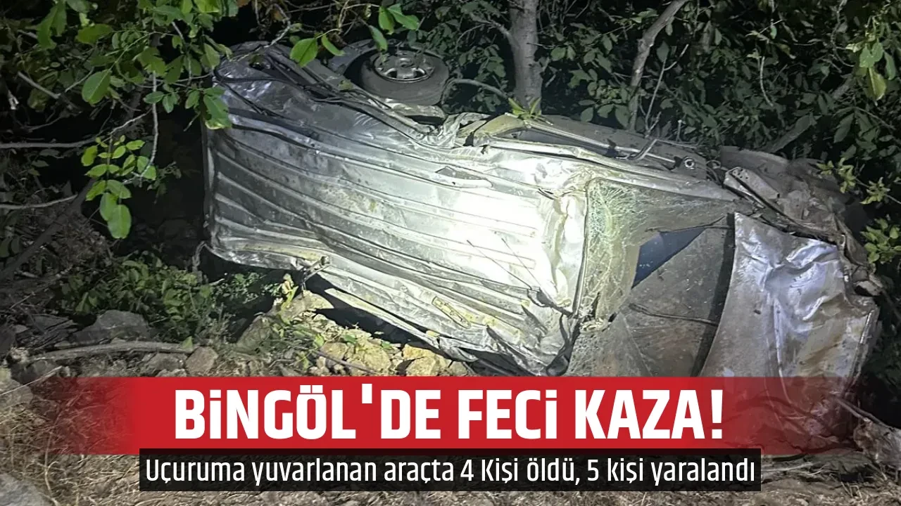BİNGÖL'DE FECİ KAZA! 