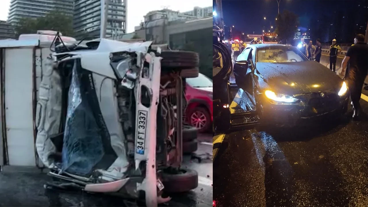 İstanbul'da şiddetli yağış faciası: Esenyurt ve Üsküdar'daki zincirleme kazalarda 10 kişi yaralandı