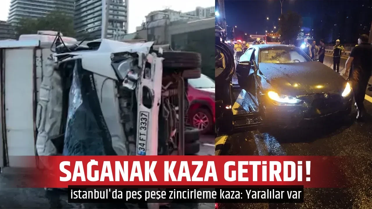 SAĞANAK KAZA GETİRDİ!
