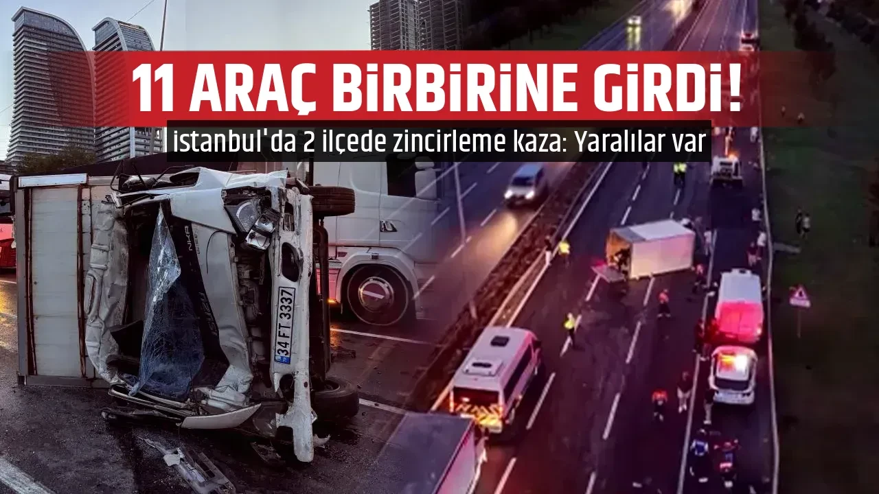 11 ARAÇ BİRBİRİNE GİRDİ! 