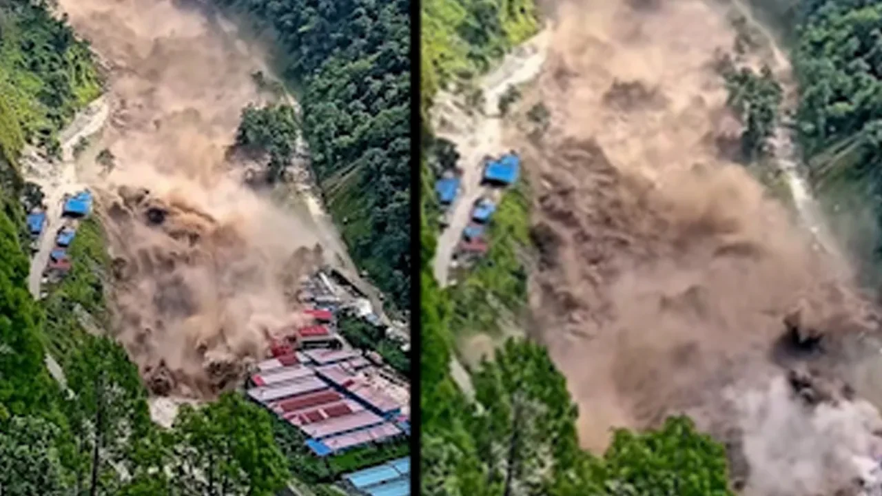 Nepal'de sel felaketinin yeni görüntüleri ortaya çıktı! Dehşete düşüren anlar kamerada