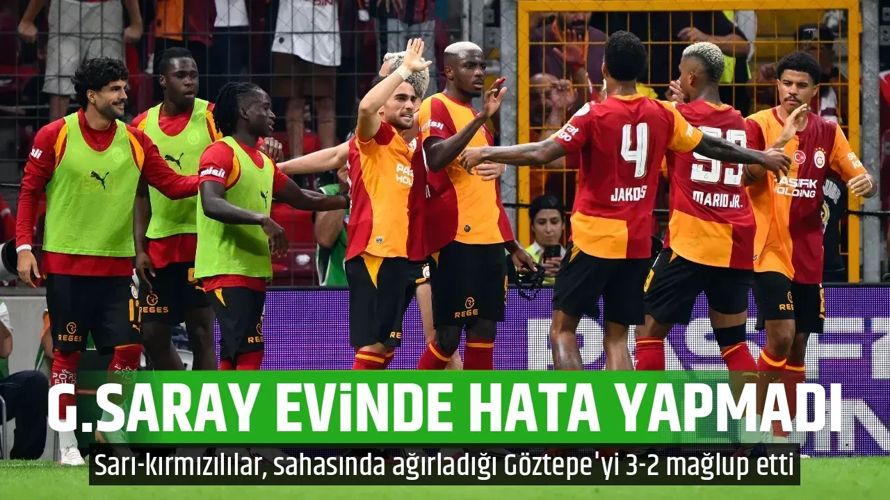 G.SARAY EVİNDE HATA YAPMADI