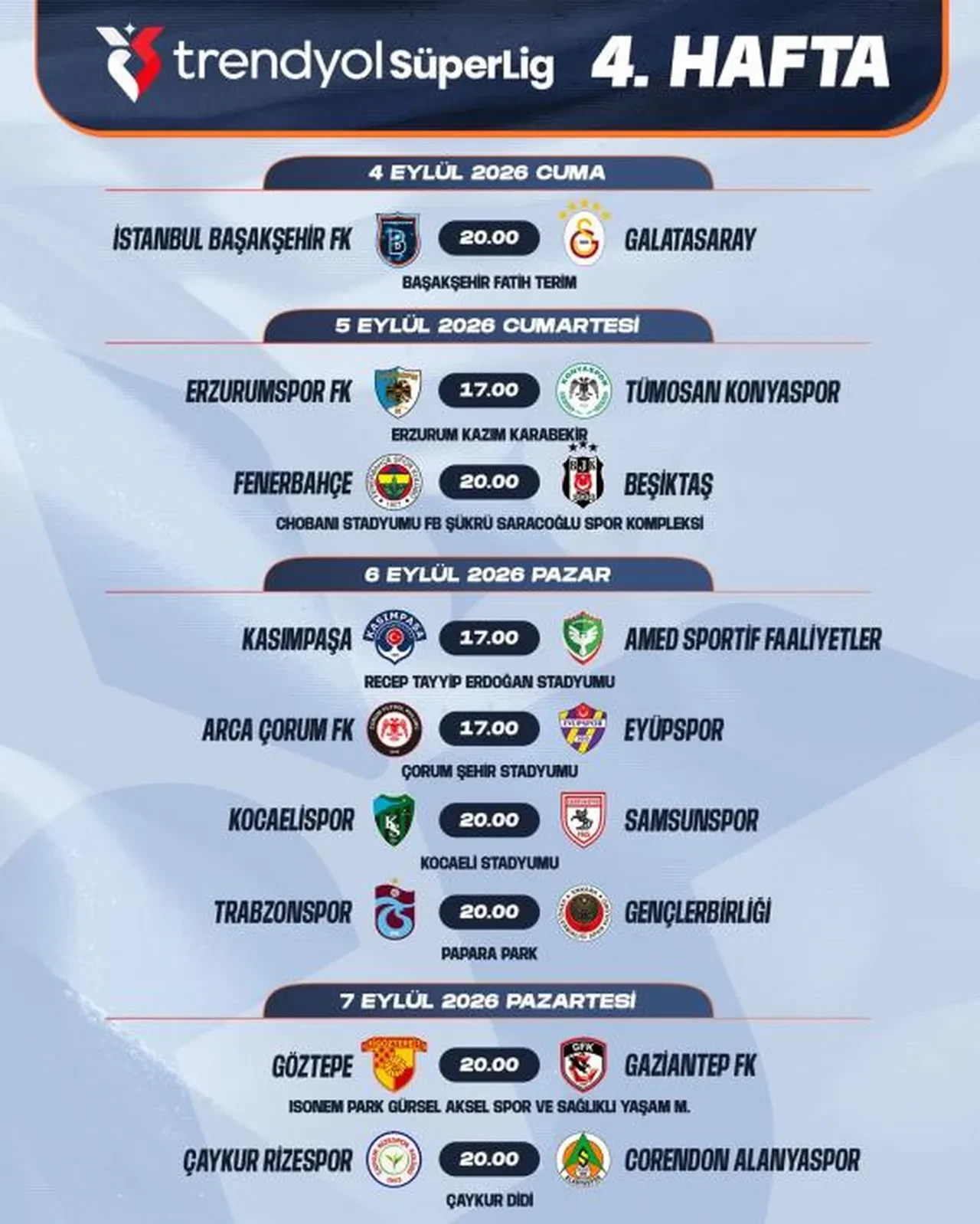 Süper Lig'de Fenerbahçe - Beşiktaş derbisinin tarihi belli oldu!