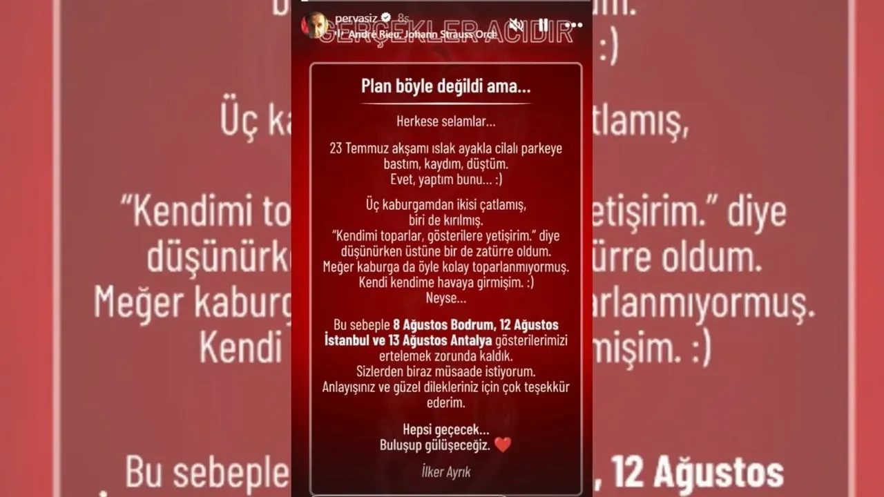 İlker Ayrık kötü haberi duyurdu! Gösterileri iptal etti