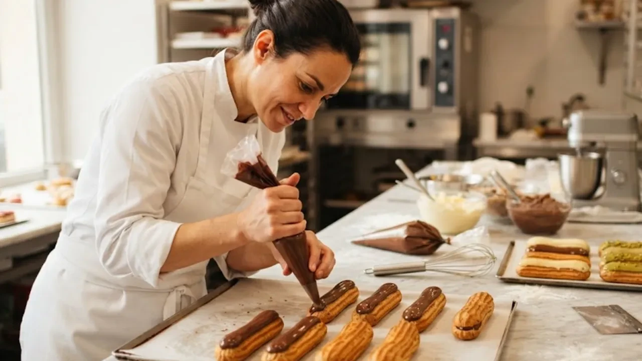 MasterChef usulü lezzeti şahane ekler tarifi! Kreması taptaze, orjinal pastane tadında! 