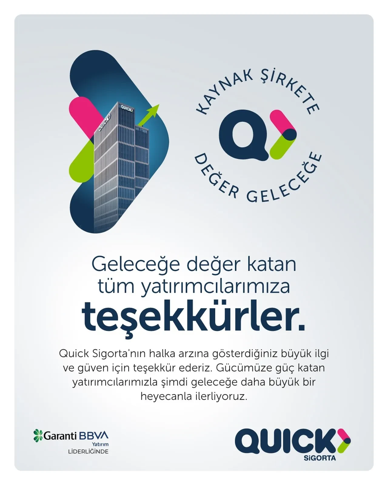 Quick Sigorta’nın halka arzı başarıyla tamamlandı