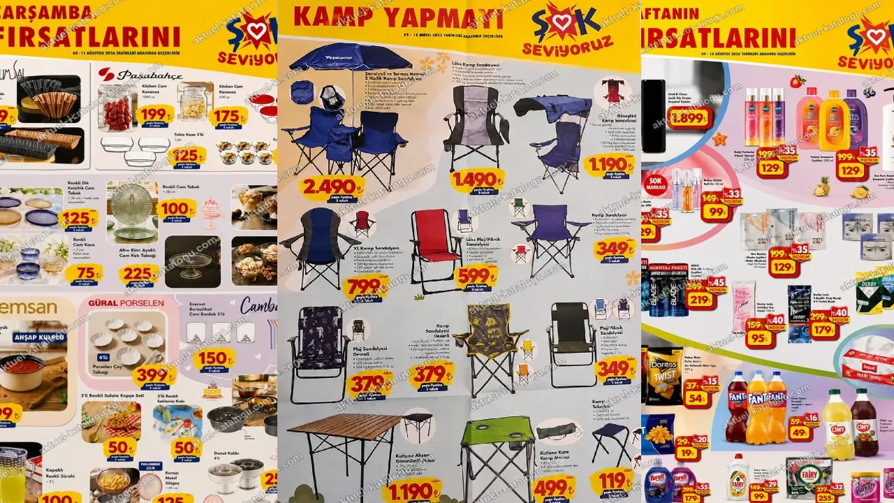 ŞOK 5 Ağustos aktüel kataloğu 2026! Şarjlı diş fırçası seti, sos tavası, kek kalıbı ve vücut spreyi çeşitleri geliyor...