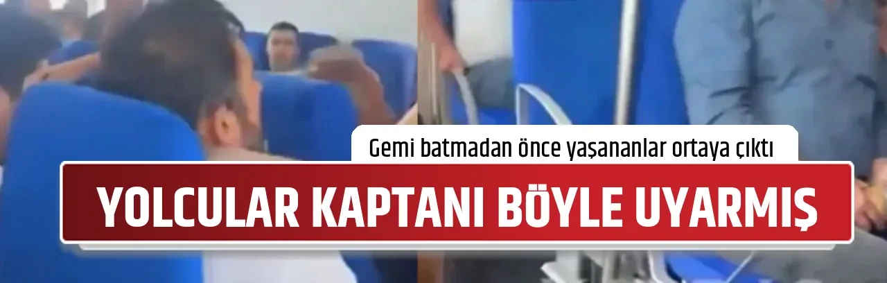 YOLCULAR KAPTANI BÖYLE UYARMIŞ
