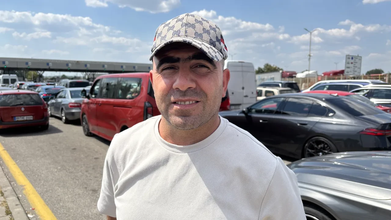 Gurbetçilerin dönüş çilesi başladı: Kuyruk görüntülendi