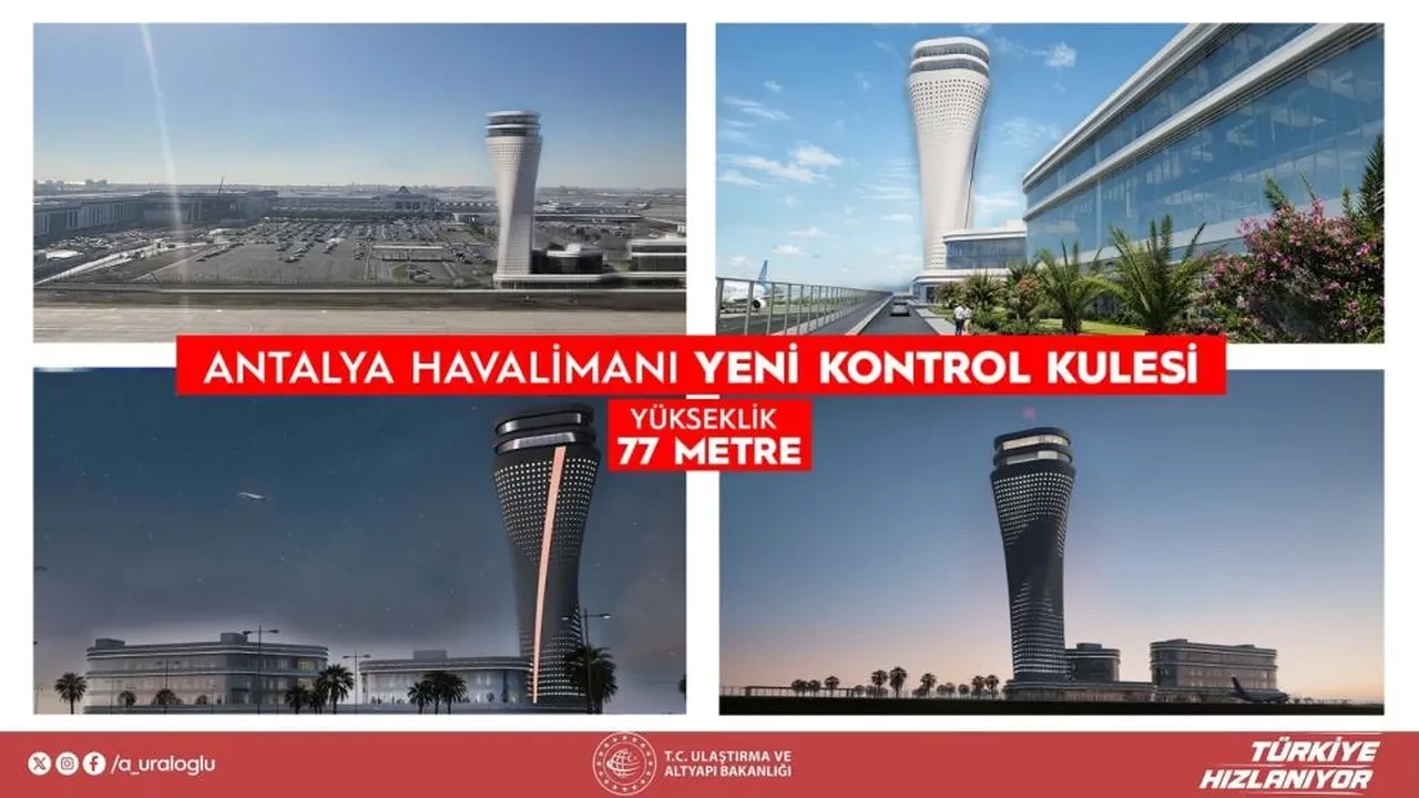 Bakan Uraloğlu duyurdu! Antalya Havalimanı’nın yeni simgesinde 46 Metre aşıldı
