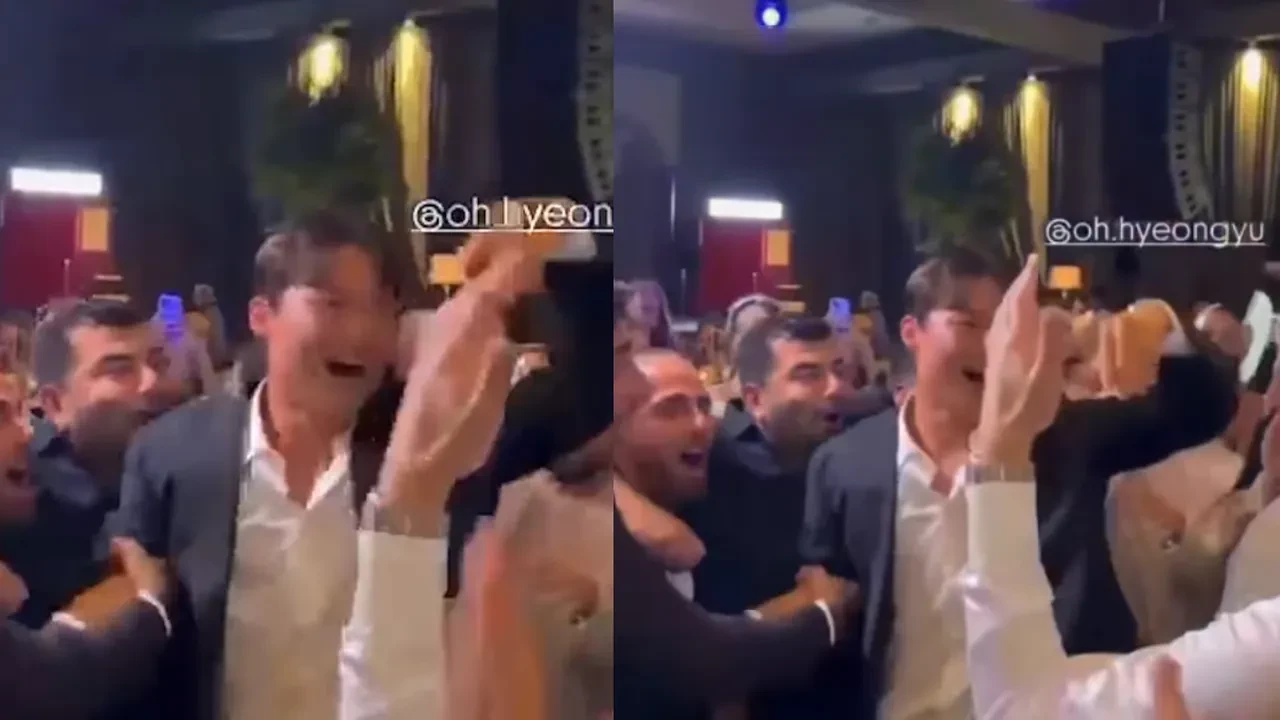 Beşiktaşlı Hyeon-gyu Oh'tan düğünde olay olan dans! Görenler gözlerini ayıramadı