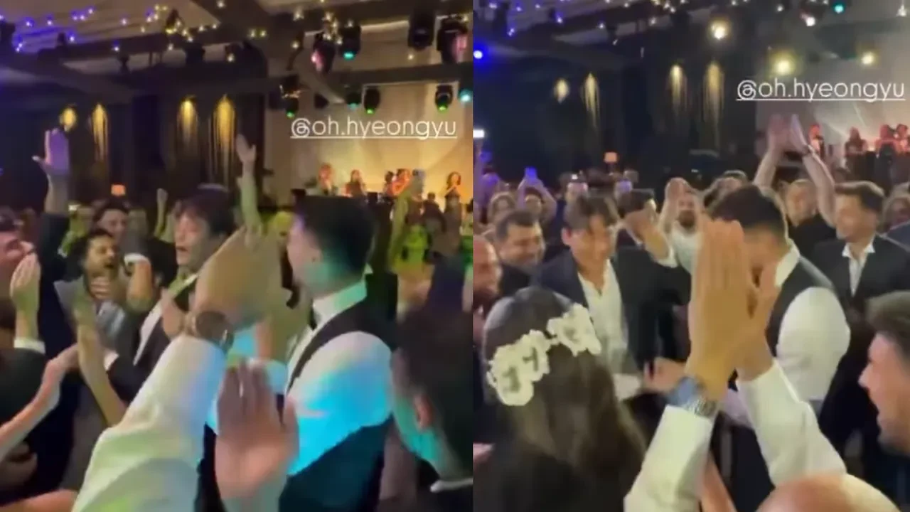 Beşiktaşlı Hyeon-gyu Oh'tan düğünde olay olan dans! Görenler gözlerini ayıramadı