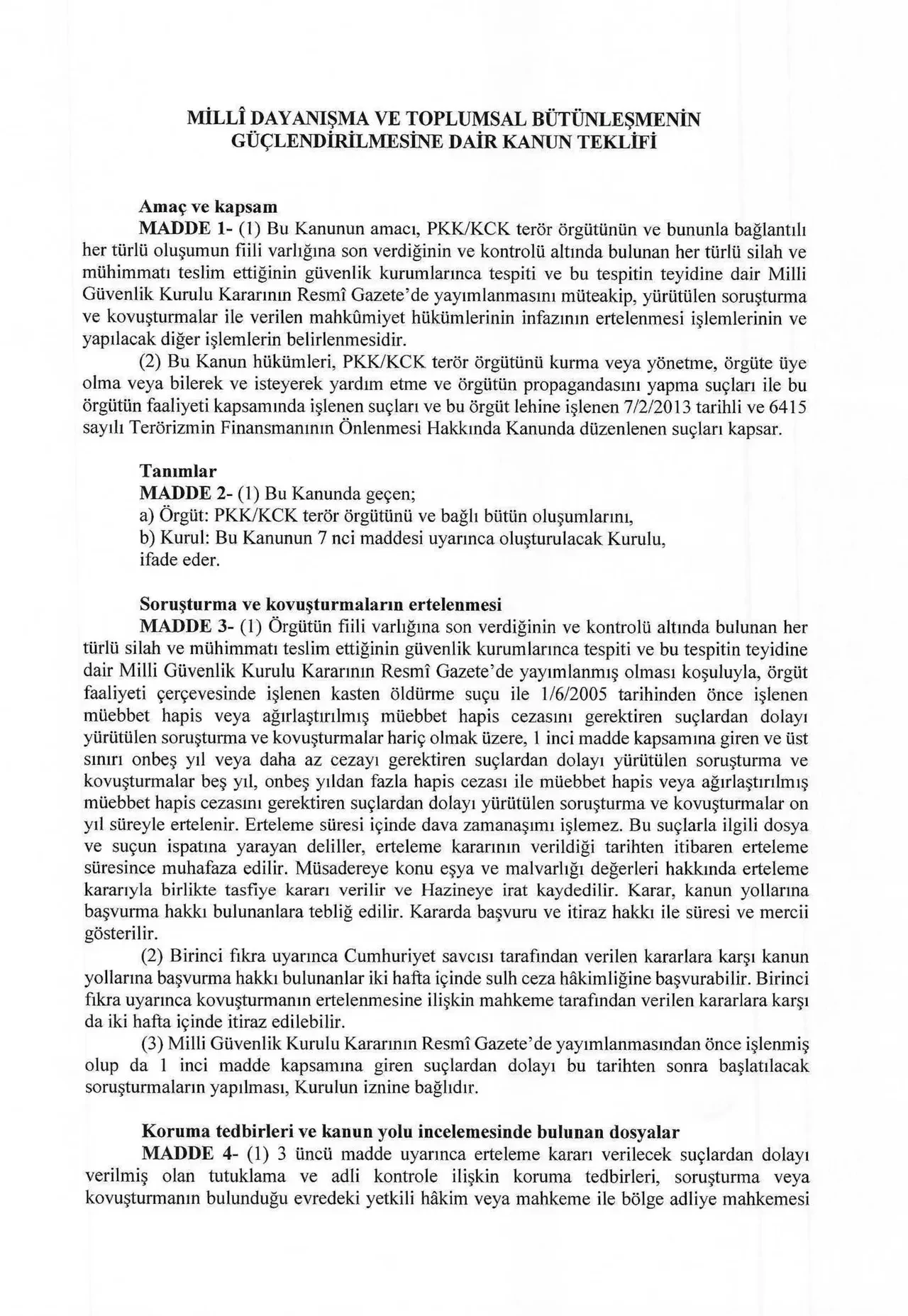 Çerçeve yasa teklifi TBMM Başkanlığı'na sunuldu! İşte tüm detaylar