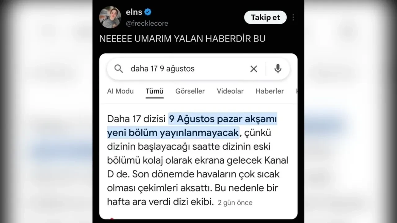 Daha 17 dizisi bu hafta yok mu? Sosyal medyada gündem olan iddia