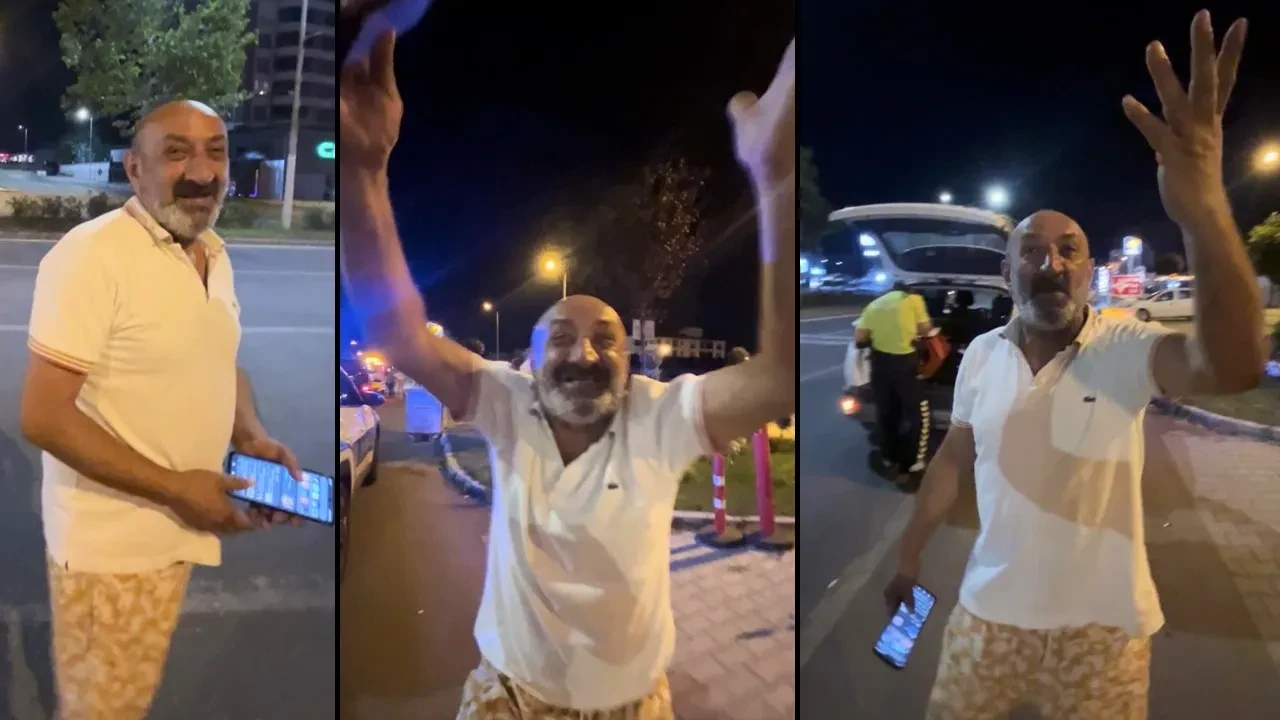 Ehliyetsiz ve alkollü yakalanan sürücüden pes dedirten rahatlık!