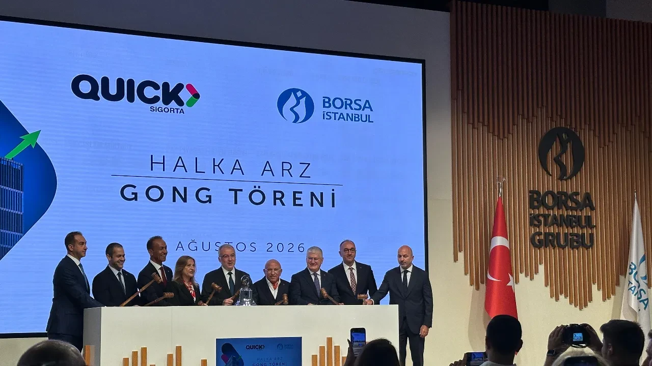 12 yıl sonra bir ilk! Quick Sigorta için Borsa İstanbul'da gong çaldı!