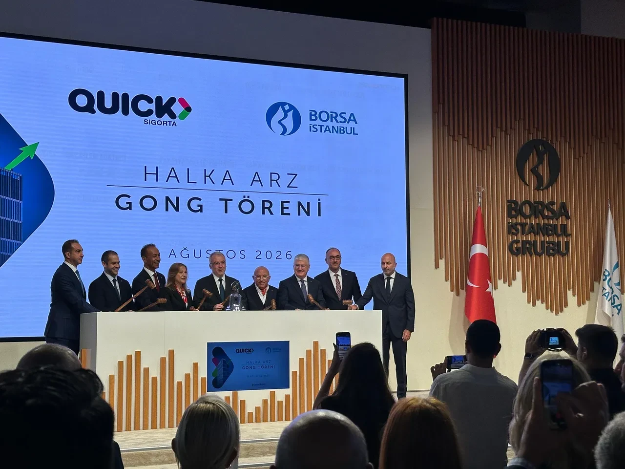 12 yıl sonra bir ilk! Quick Sigorta için Borsa İstanbul'da gong çaldı!