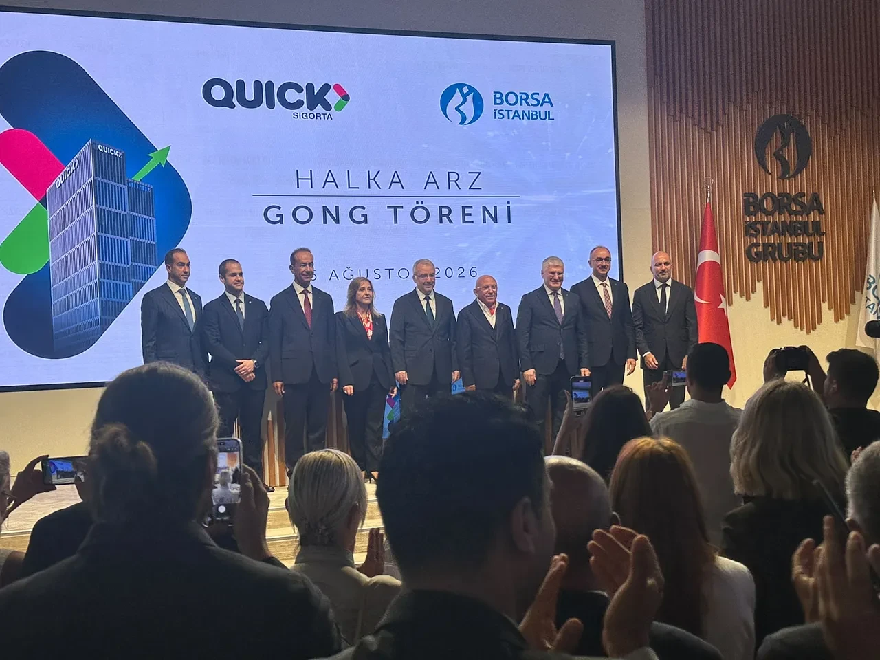 12 yıl sonra bir ilk! Quick Sigorta için Borsa İstanbul'da gong çaldı!